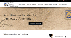 Desktop Screenshot of familles-lemieux.org