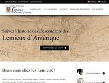 Tablet Screenshot of familles-lemieux.org